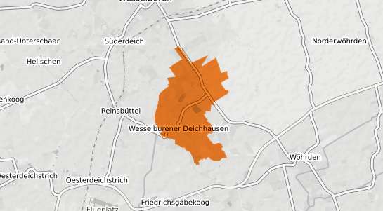Mietspiegelkarte Wesselburener Deichhausen